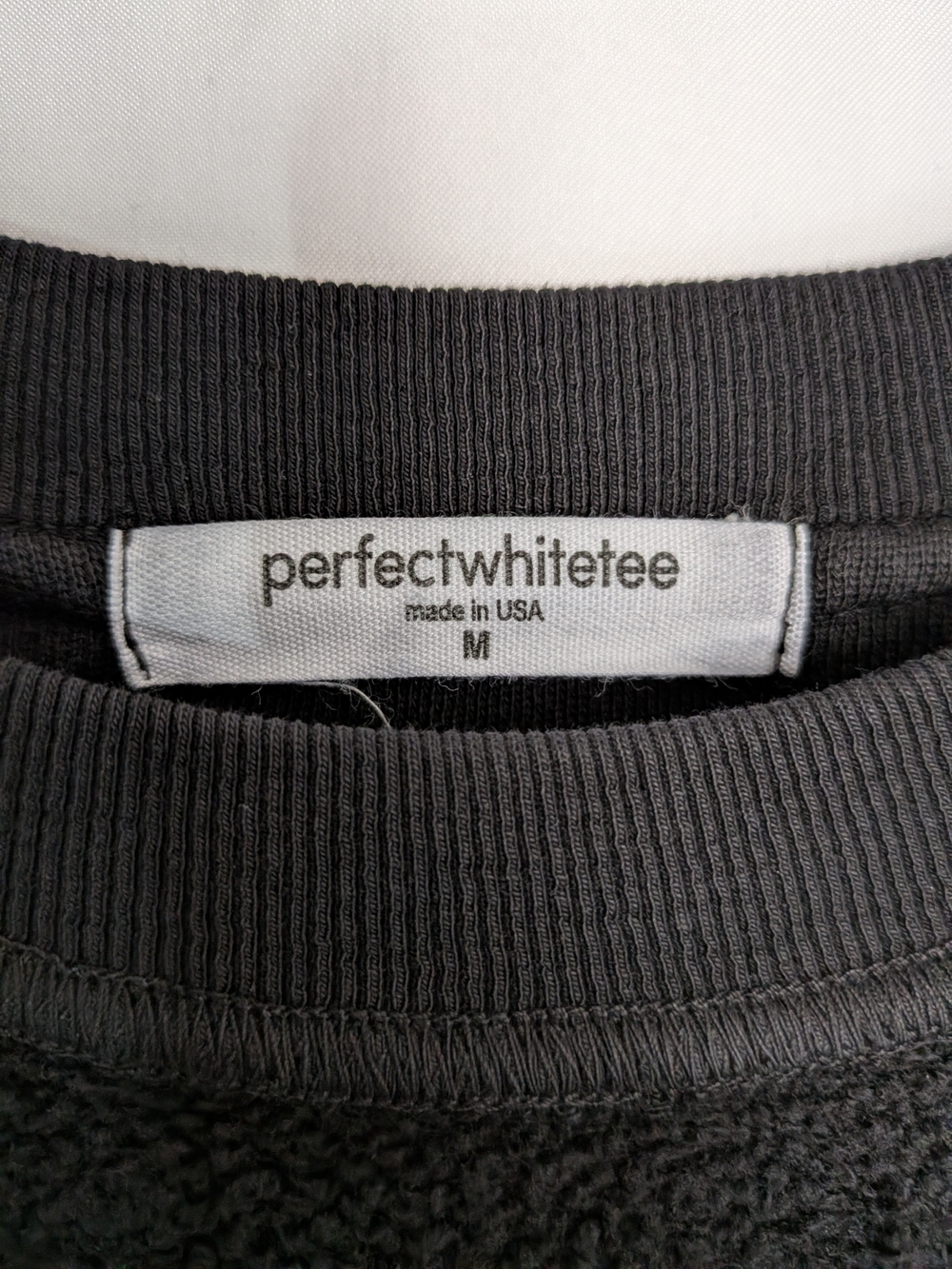 perfectwhitetee Ziggy Reverse Fleece Crewneck Sweatshirt | Size M - Picture 3 of 6